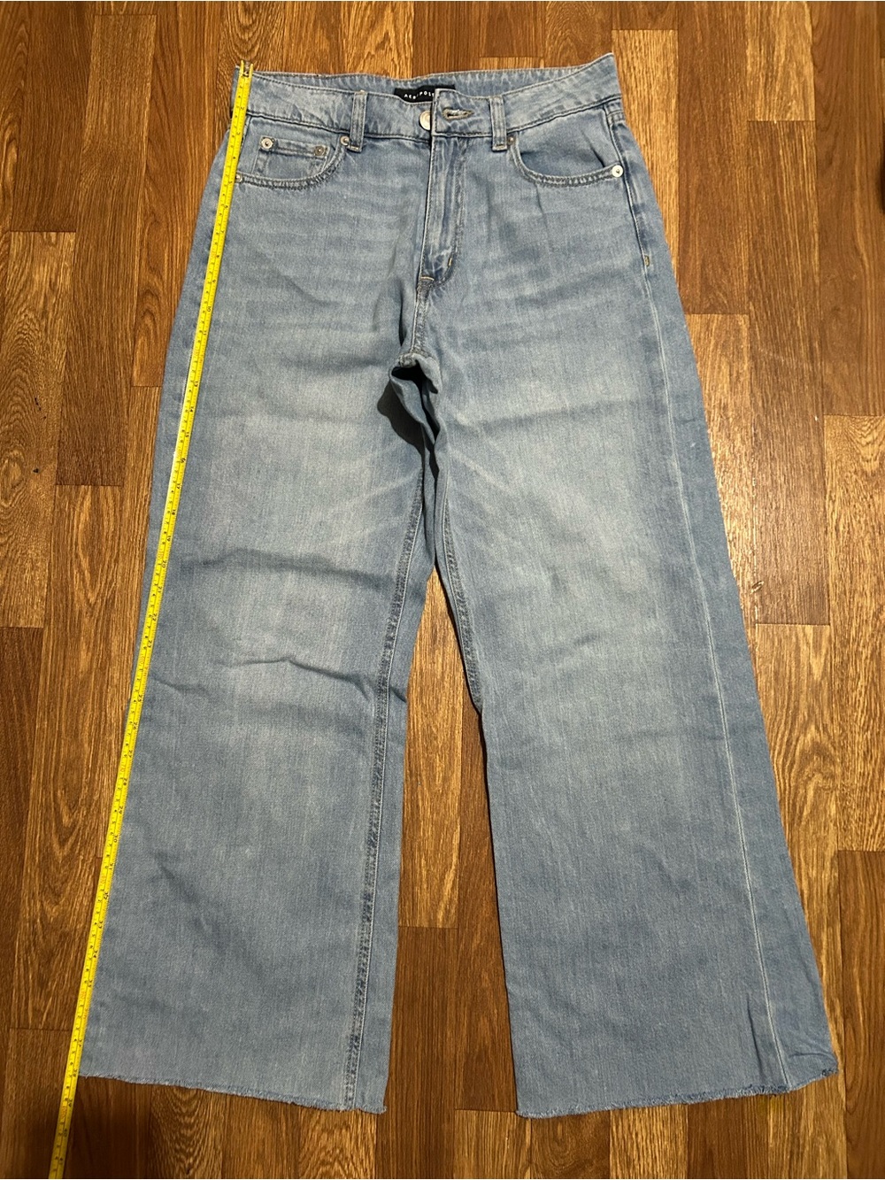 NWOT Aéropostale High Rise Wide-Leg Light Wash Denim Jeans Women's Size 6